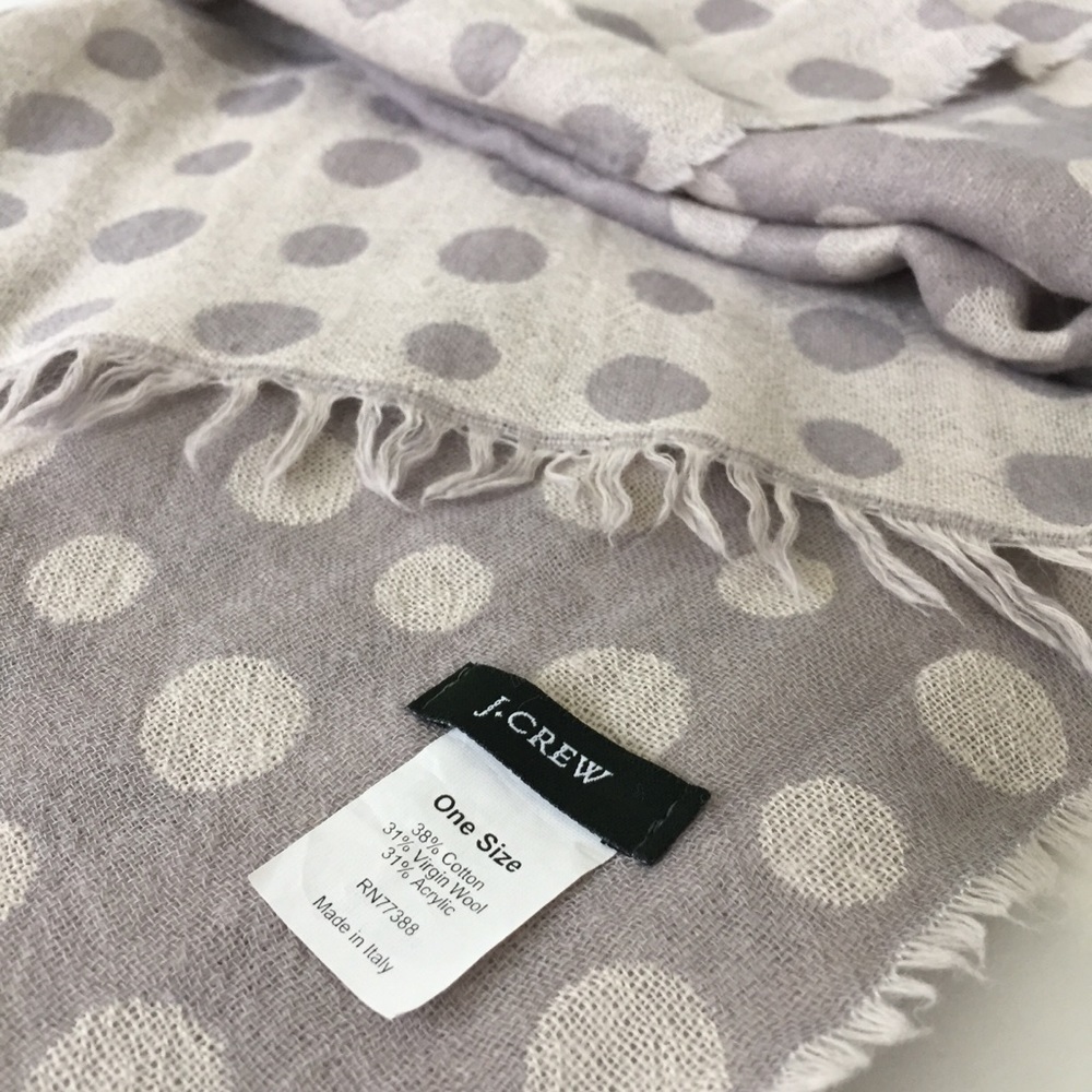{J.Crew} Polka Dot Scarf - Picture 4 of 5